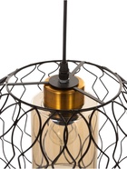 Светильник «Зигзаг» 1×40 Вт Е27 черный 15×15×31(+100)см - фото 5022959