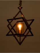 Светильник BayerLux «Куб», 1×40 Вт, Е27, чёрный/бронза, 27×44×46(+100) см - фото 38108993