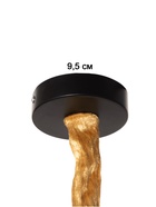 Светильник BayerLux «Куб», 1×40 Вт, Е27, чёрный/бронза, 27×44×46(+100) см - фото 38108994