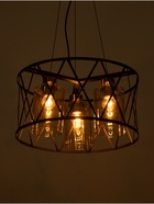 Светильник BayerLux «Ромб», 3×40 Вт, Е27, черный, 40×40×20(+100) см - фото 38109001