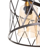 Светильник BayerLux «Ромб», 3×40 Вт, Е27, черный, 40×40×20(+100) см - фото 38109004