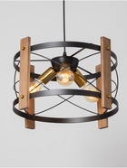 Светильник BayerLux «Корт», 3×40 Вт, Е27, чёрный/венге, 39.5×39.5×22.5(+100) см 10777073