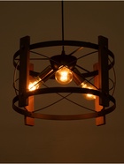 Светильник BayerLux «Корт», 3×40 Вт, Е27, чёрный/венге, 39.5×39.5×22.5(+100) см 10777073