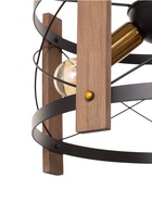 Светильник BayerLux «Корт», 3×40 Вт, Е27, чёрный/венге, 39.5×39.5×22.5(+100) см 10777073