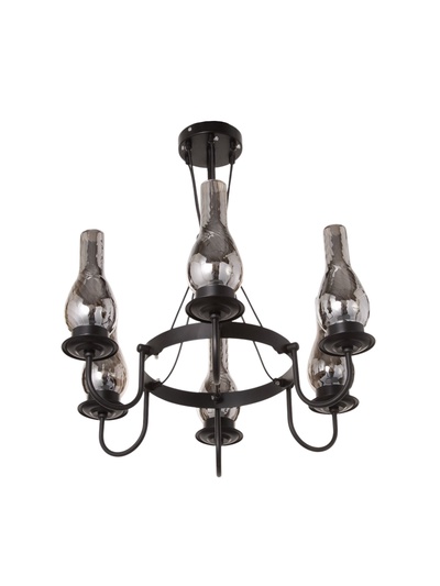 Люстра BayerLux «Ольга», 6×40 Вт, Е27, чёрный, 54×54×110 см