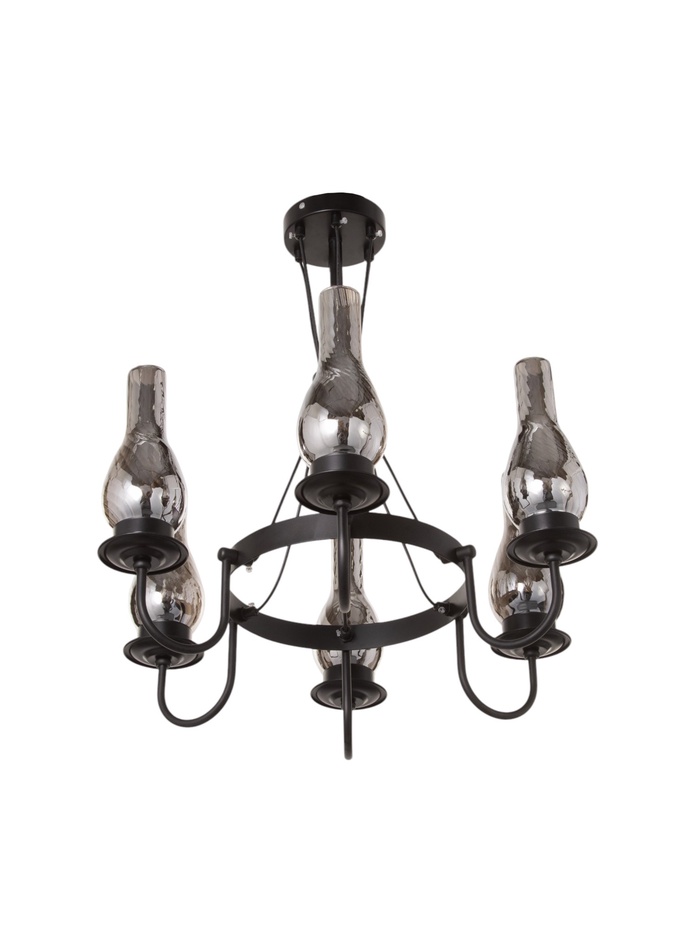 Люстра BayerLux «Ольга», 6×40 Вт, Е27, чёрный, 54×54×110 см - Фото 1