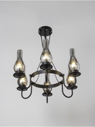 Люстра BayerLux «Ольга», 6×40 Вт, Е27, чёрный, 54×54×110 см - фото 38109016