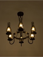 Люстра BayerLux «Ольга», 6×40 Вт, Е27, чёрный, 54×54×110 см - фото 38109017