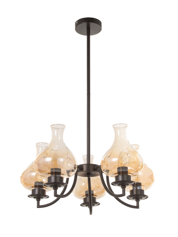 Люстра «Ирина» 5×40 Вт Е27 черный 57×57×120 см