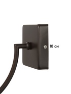 Бра «Ирина» 1×40 Вт Е27 черный 26×15×28 см - фото 5023014