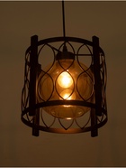 Светильник «Рок» 1×40 Вт Е27 черный 27×27×24(+100)см - фото 5023021