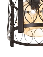 Светильник «Рок» 1×40 Вт Е27 черный 27×27×24(+100)см - фото 5023024