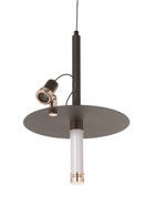 Светильник «Найт» 2×5 Вт LED 4000К черный/золото 24×24×38(+150)см - фото 5023028