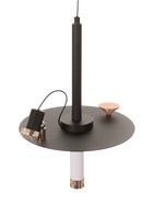 Светильник «Найт» 2×5 Вт LED 4000К черный/золото 24×24×38(+150)см - фото 5023033