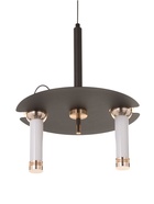 Светильник «Найт» 2×7 Вт LED 4000К черный/золото 24×24×38(+150)см - фото 5023040