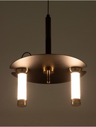 Светильник «Найт» 2×7 Вт LED 4000К черный/золото 24×24×38(+150)см - фото 5023042