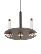 Светильник «Найт» 2×7 Вт LED 4000К черный/золото 24×24×38(+150)см - фото 5023045