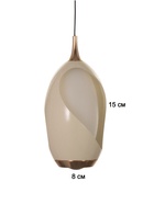 Светильник BayerLux «Люмине», 7 Вт, LED, 4000К, золото/белый, 9×9×18(+150) см 10777101