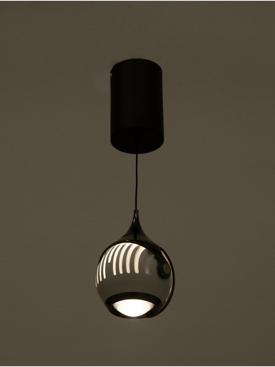 Светильник BayerLux «Кинг», 7 Вт, LED, 4000К, чёрный/белый, 9×9×18(+150) см