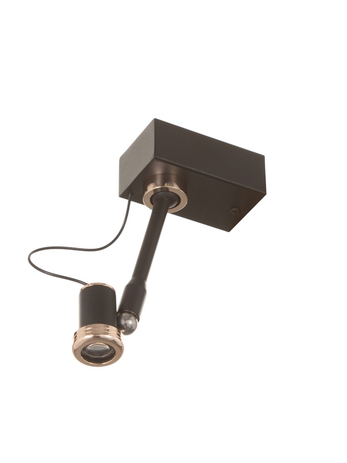 Бра BayerLux «Найт», 5 Вт, LED, 3000К, чёрный/золото, 10×4×21 см