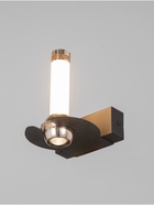 Бра BayerLux «Найт», 2+5 Вт, LED, 3000К, чёрный/золото, 12×14×16 см - фото 4815583