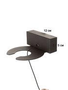 Бра BayerLux «Найт», 2+5 Вт, LED, 3000К, чёрный/золото, 12×14×16 см - фото 4815585