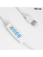 Светильник настольный RISALUX «Бокал», интерьерный, выключатель, USB, Е14, 10 Вт, провод 1.7 м, 22×22×19 см - Фото 8