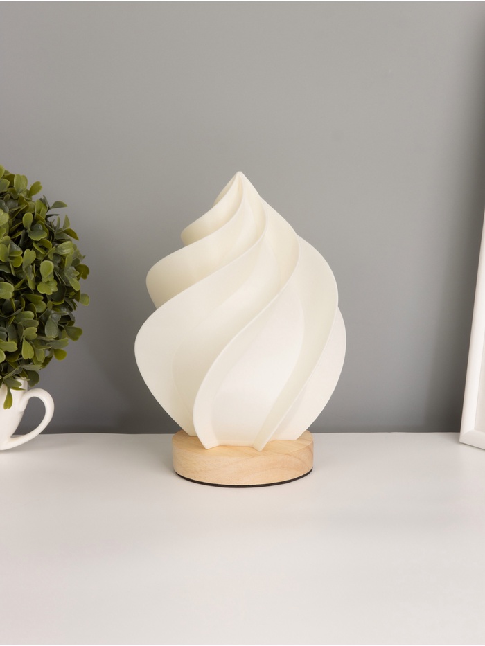 Светильник настольный RISALUX «Буран», интерьерный, диммер, USB, LED, 3 Вт, провод 1.5 м, 16×16×22 см - Фото 1