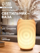 Светильник настольный RISALUX «Лаконичность. Капля», интерьерный, Е27, 1×10 Вт, провод 1.7 м, 16×16×30 см - Фото 1