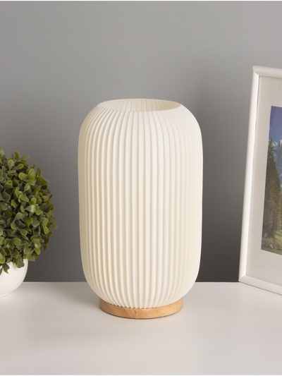 Светильник настольный RISALUX «Лаконичность», интерьерный, Е27, 1×10 Вт, провод 1.7 м, 16×16×30 см