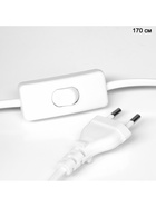 Светильник настольный "Лаконичность" 1х10Вт Е27 провод 1,7м 16х16х30см - фото 809500661