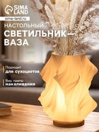 Светильник настольный RISALUX «Жар», интерьерный, Е27, 1×10 Вт, провод 165 cм, 20×20×26 см - Фото 1