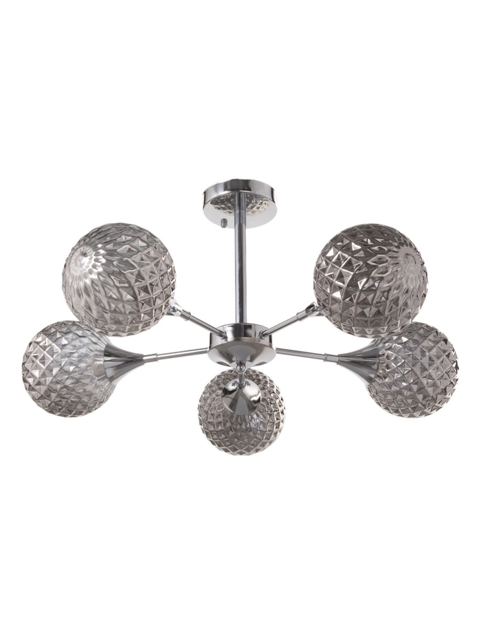 Светильник «Лос-Анджелес» 5×15 Вт Е27 хром 65×65×25 см