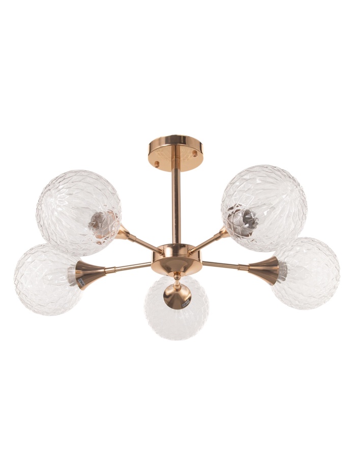 Светильник «Лос-Анджелес» 5×15 Вт Е27 золото 65×65×25 см