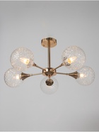 Светильник «Лос-Анджелес» 5×15 Вт Е27 золото 65×65×25 см - фото 41385548