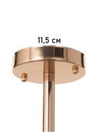 Светильник «Лос-Анджелес» 5×15 Вт Е27 золото 65×65×25 см - фото 41385551