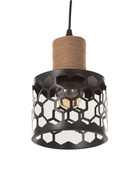 Светильник «Соты» 1×40 Вт Е27 черный 15×15×21 см - фото 5023141