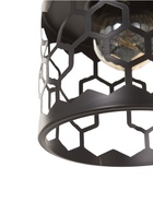 Светильник «Соты» 1×40 Вт Е27 черный 15×15×21 см - фото 5023146