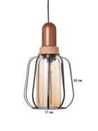 Светильник BayerLux «Вица», 1×40 Вт, Е27, черный, 18×18×30 см - фото 38109232