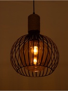 Светильник «Клубок» 1×40 Вт Е27 черный 28×28×28 см - фото 5023152