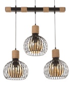 Светильник "Клубок" 3х40Вт Е27 черный 28х28х28см 10777196