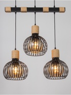 Светильник "Клубок" 3х40Вт Е27 черный 28х28х28см 10777196