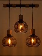 Светильник "Клубок" 3х40Вт Е27 черный 28х28х28см 10777196