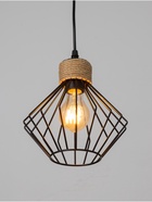 Светильник «Чертеж» 1×40 Вт Е27 черный 20×20×20 см - фото 5023179