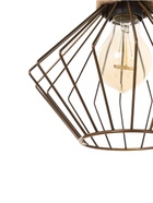 Светильник «Чертеж» 1×40 Вт Е27 медь 20×20×20 см - фото 5023201