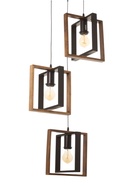 Светильник BayerLux ЭКО «Кристофер» 3×40 Вт Е27 черный/коричневый 38×38×100 см - фото 5023224