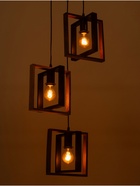 Светильник BayerLux ЭКО «Кристофер» 3×40 Вт Е27 черный/коричневый 38×38×100 см - фото 5023226