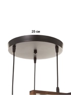 Светильник BayerLux ЭКО «Кристофер» 3×40 Вт Е27 черный/коричневый 38×38×100 см - фото 5023227