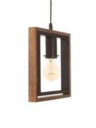 Светильник BayerLux ЭКО «Кристофер» 3×40 Вт Е27 черный/коричневый 38×38×100 см - фото 5023228