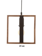 Светильник BayerLux ЭКО «Кристофер» 3×40 Вт Е27 черный/коричневый 38×38×100 см - фото 5023229